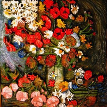 Peinture intitulée "art  flowers from u…" par Dana Lynnae, Œuvre d'art originale