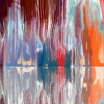 Digital Arts με τίτλο "Painting with refle…" από Artgalini, Αυθεντικά έργα τέχνης, Ψηφιακή ζωγραφική