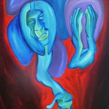 Painting titled "Apparence" by Gée, Original Artwork, Oil