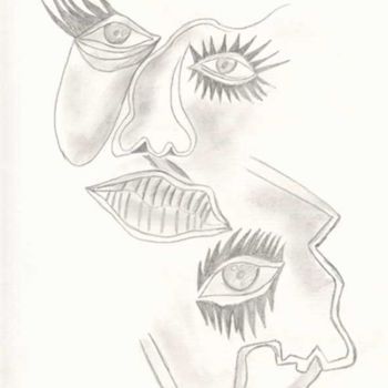 Drawing titled "Différent" by Gée, Original Artwork, Other