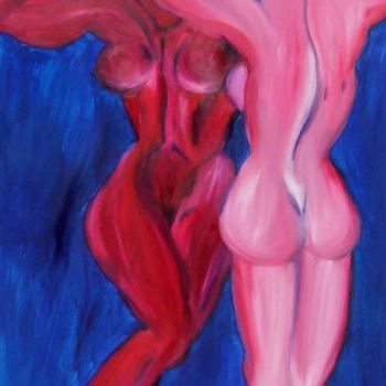 Painting titled "Adele et Eve" by Gée, Original Artwork