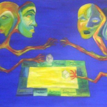 Peinture intitulée "Relations" par Gée, Œuvre d'art originale