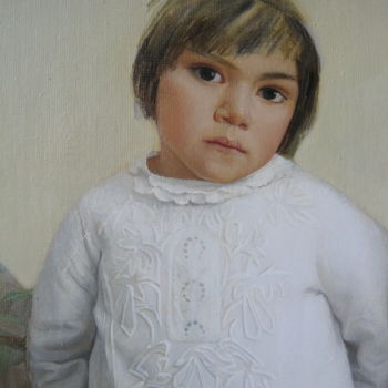 Painting titled ""Ожидание" фрагмент" by Gelena Pavlenko, Original Artwork, Oil