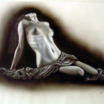 Painting titled "Nudo Studio aerogra…" by Gianfranco Massarenti, Original Artwork