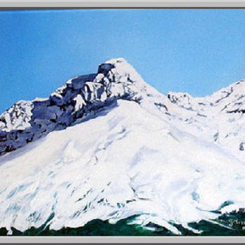Painting titled "Monte Mucrone Biella" by Gianfranco Massarenti, Original Artwork, Oil