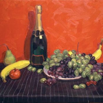 Malerei mit dem Titel "grapes.jpg" von Artgoldmax, Original-Kunstwerk, Öl