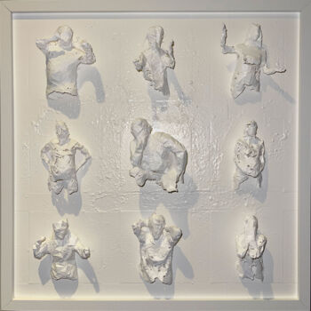 Sculpture titled "9 estudios de polig…" by Alberto Tundidor Sanz, Original Artwork, Plastic