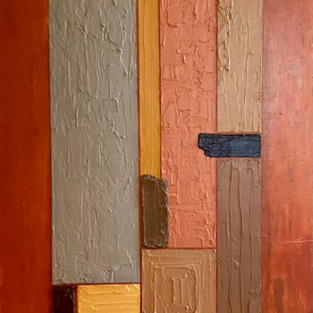Peinture intitulée "Industriality 3/3" par Eduardo Zapata, Œuvre d'art originale, Acrylique Monté sur Châssis en bois