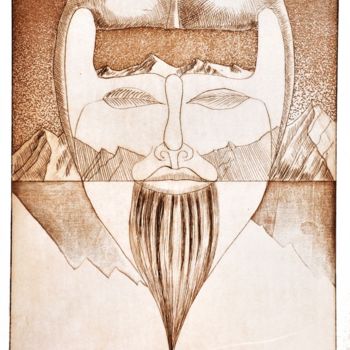 Σχέδιο με τίτλο "Surrealistische Lan…" από Josch H. Pfisterer, Αυθεντικά έργα τέχνης, Άλλος