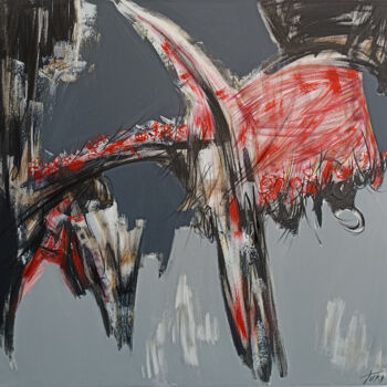 Картина под названием "Abstract Composition" - Arthur Avalyan, Подлинное произведение искусства, Акрил Установлен на Деревян…