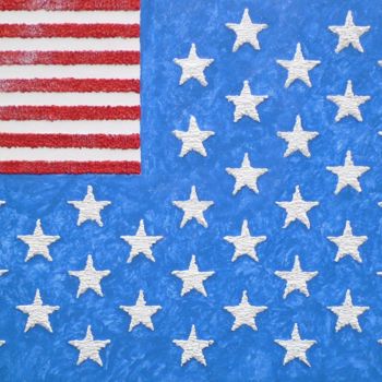 Ζωγραφική με τίτλο "AMERICA OF STATES U…" από Arthur Benjamins, Αυθεντικά έργα τέχνης, Ακρυλικό