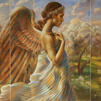 Pintura intitulada "Angel in the Eden g…" por Arthur Braginsky, Obras de arte originais, Óleo