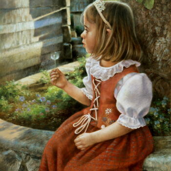 Painting titled "Alexandra" by Arthur Braginsky, Original Artwork, Oil