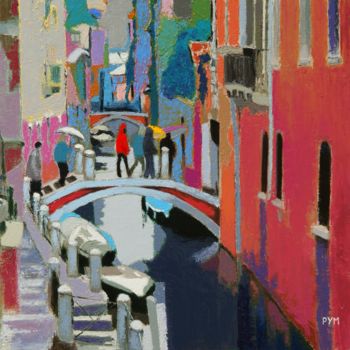 Painting titled "Le Rio torra secund…" by Yves Marie Puybertier, Original Artwork, Oil