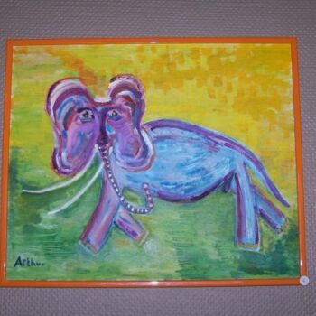 "olifant" başlıklı Tablo Arthur Reijnders tarafından, Orijinal sanat, Petrol
