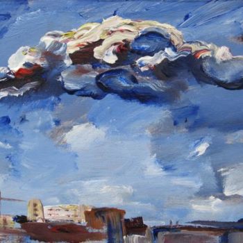 Painting titled "风云系列Wind and cloud…" by Wang Jiang, Original Artwork