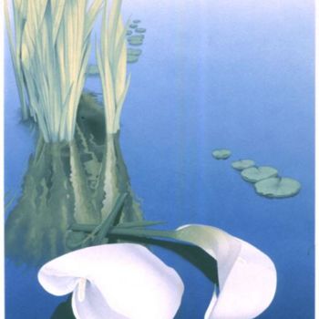 Pintura titulada "Water Lilies" por Ian Rafferty, Obra de arte original