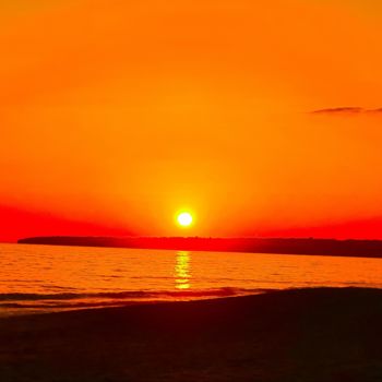 Fotografie getiteld "Beautiful Sunset on…" door Idaver / Idawer, Origineel Kunstwerk, Digitale fotografie