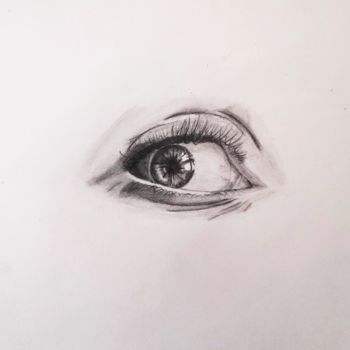 Drawing titled "Eye" by Artified__15, Original Artwork, Pencil