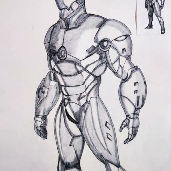 Drawing titled "Iron man" by Artified__15, Original Artwork, Marker