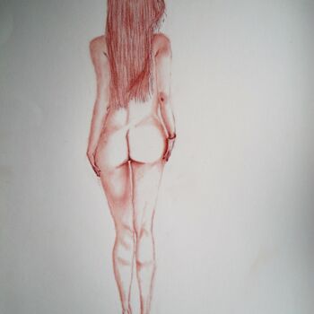 Drawing titled "sensualité" by Artimus Guénin, Original Artwork, Chalk