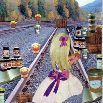 Картина под названием "Alice in wonderland…" - Indira Yartsev, Подлинное произведение искусства, Другой
