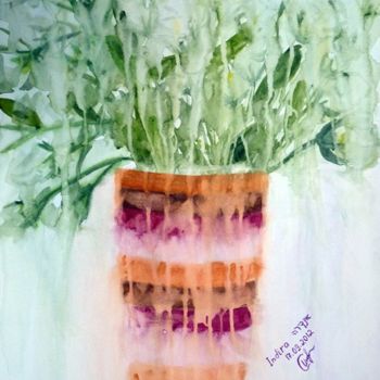 Painting titled "Bouquet of Flowers…" by Indira Yartsev, Original Artwork, Other