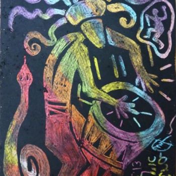 Painting titled "Music in the Night" by Indira Yartsev, Original Artwork, Other