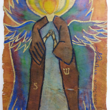 Painting titled "Seraph" by Indira Yartsev, Original Artwork