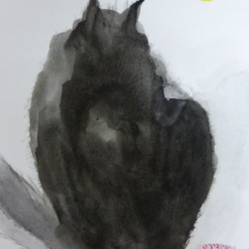 Картина под названием "Cat" - Indira Yartsev, Подлинное произведение искусства