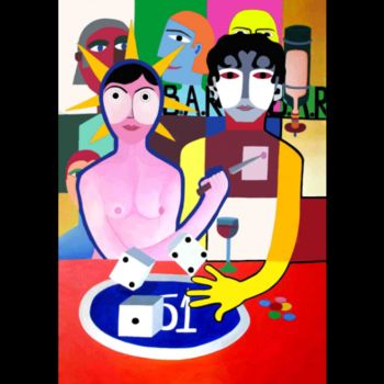 Painting titled "B.A.R" by Isabel Pessoa, Original Artwork, Other