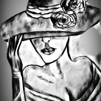 Drawing titled "CHAPEAU" by Art Ire, Original Artwork