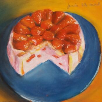Dessin intitulée "Et on l'a mangé!" par Isabelle Tanguy, Œuvre d'art originale, Pastel