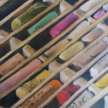 Dessin intitulée "Pastels... 7 Mai" par Isabelle Tanguy, Œuvre d'art originale, Pastel