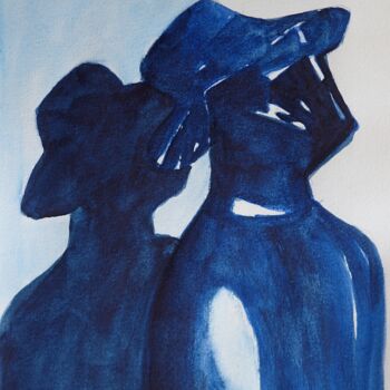 Peinture intitulée "L'espion qui venait…" par Isabelle Tanguy, Œuvre d'art originale, Aquarelle