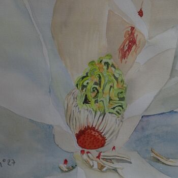 Peinture intitulée "La délicatesse (Dav…" par Isabelle Tanguy, Œuvre d'art originale, Aquarelle