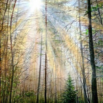Painting titled "Purity of nature" by V Solntsa, Original Artwork, Oil
