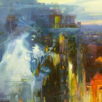 Painting titled "Инверсия 2" by Sergei Poliakov, Original Artwork, Oil