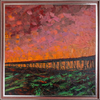 Картина под названием ""Sunrise-sunset" (p…" - Sergio Kovalov, Подлинное произведение искусства, Масло Установлен на Деревян…