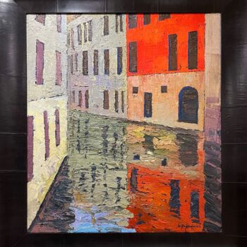 "Venice" başlıklı Tablo Sergio Kovalov tarafından, Orijinal sanat, Petrol Ahşap Sedye çerçevesi üzerine monte edilmiş