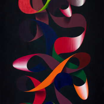 Malerei mit dem Titel "Automne" von Raphaël Gaudin, Original-Kunstwerk, Acryl