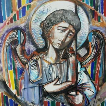 Malarstwo zatytułowany „7.	Michael the Arch…” autorstwa Roman Bonchuk, Oryginalna praca, Akryl