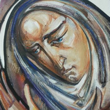 Картина под названием "5.	Mother of Mercy…" - Roman Bonchuk, Подлинное произведение искусства, Акрил