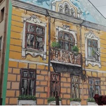 Painting titled "Frankivsk, which wi…" by Roman Bonchuk, Original Artwork, Other