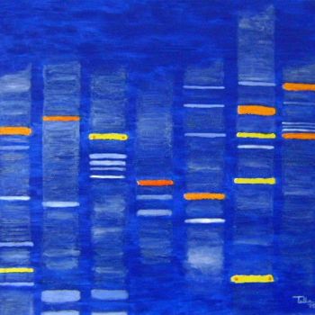 Pittura intitolato "DNA" da Tullio Mesi, Opera d'arte originale, Olio