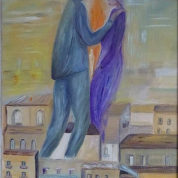 Malarstwo zatytułowany „Amore eterno” autorstwa Marina Crisafio, Oryginalna praca, Olej