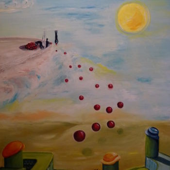 Malerei mit dem Titel "Doni dal cielo" von Marina Crisafio, Original-Kunstwerk, Öl