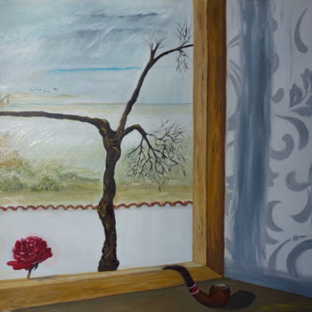Pittura intitolato "Profumo di Rosa" da Marina Crisafio, Opera d'arte originale, Olio