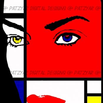 Artes digitais intitulada "Pintandote con Mond…" por Patzyar, Obras de arte originais