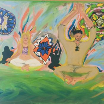 Pintura intitulada "Meditação em busca…" por William Silva De Carvalho, Obras de arte originais, Óleo
